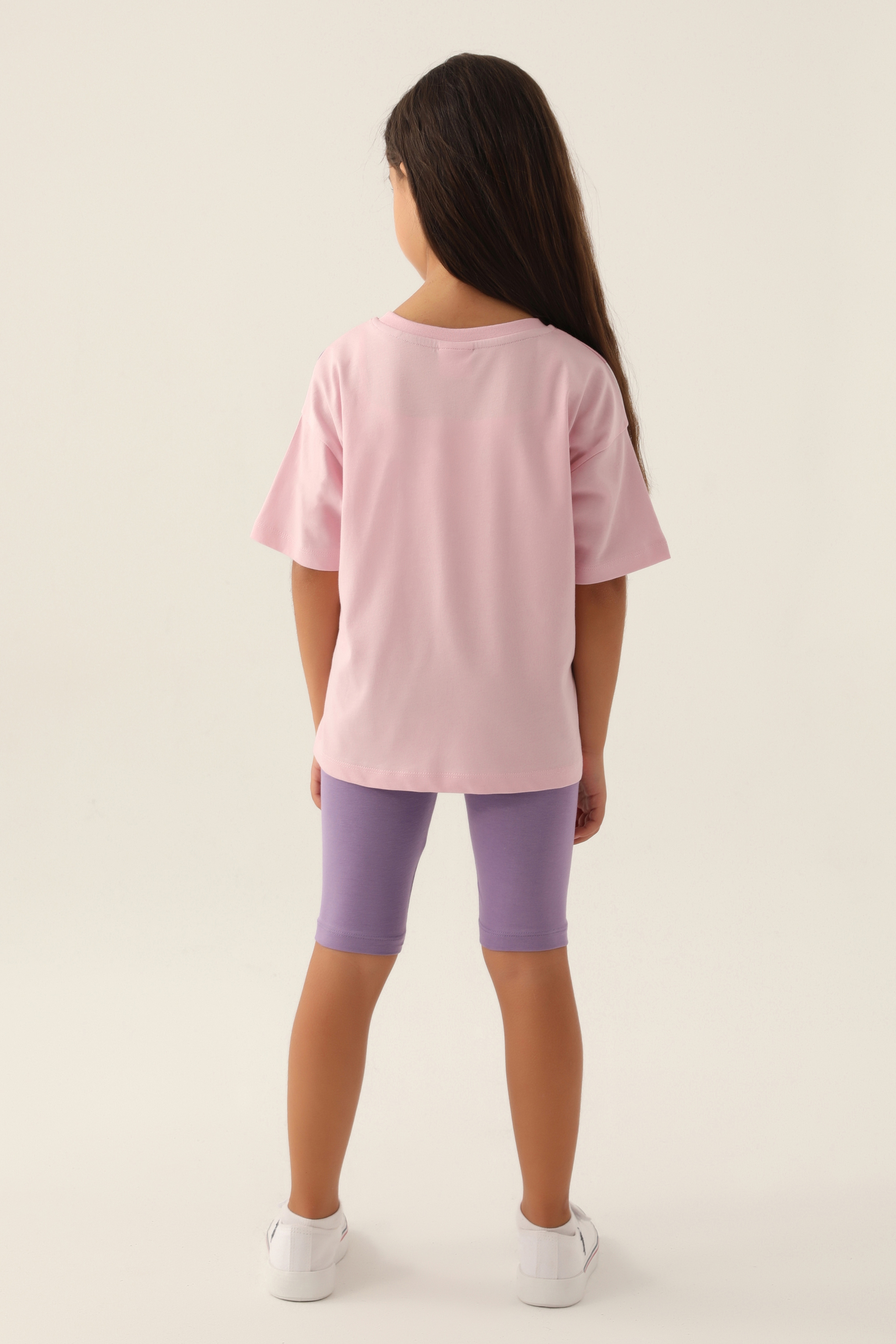 Kız Çocuk Toz Pembe Pijama Takımı - Image 4