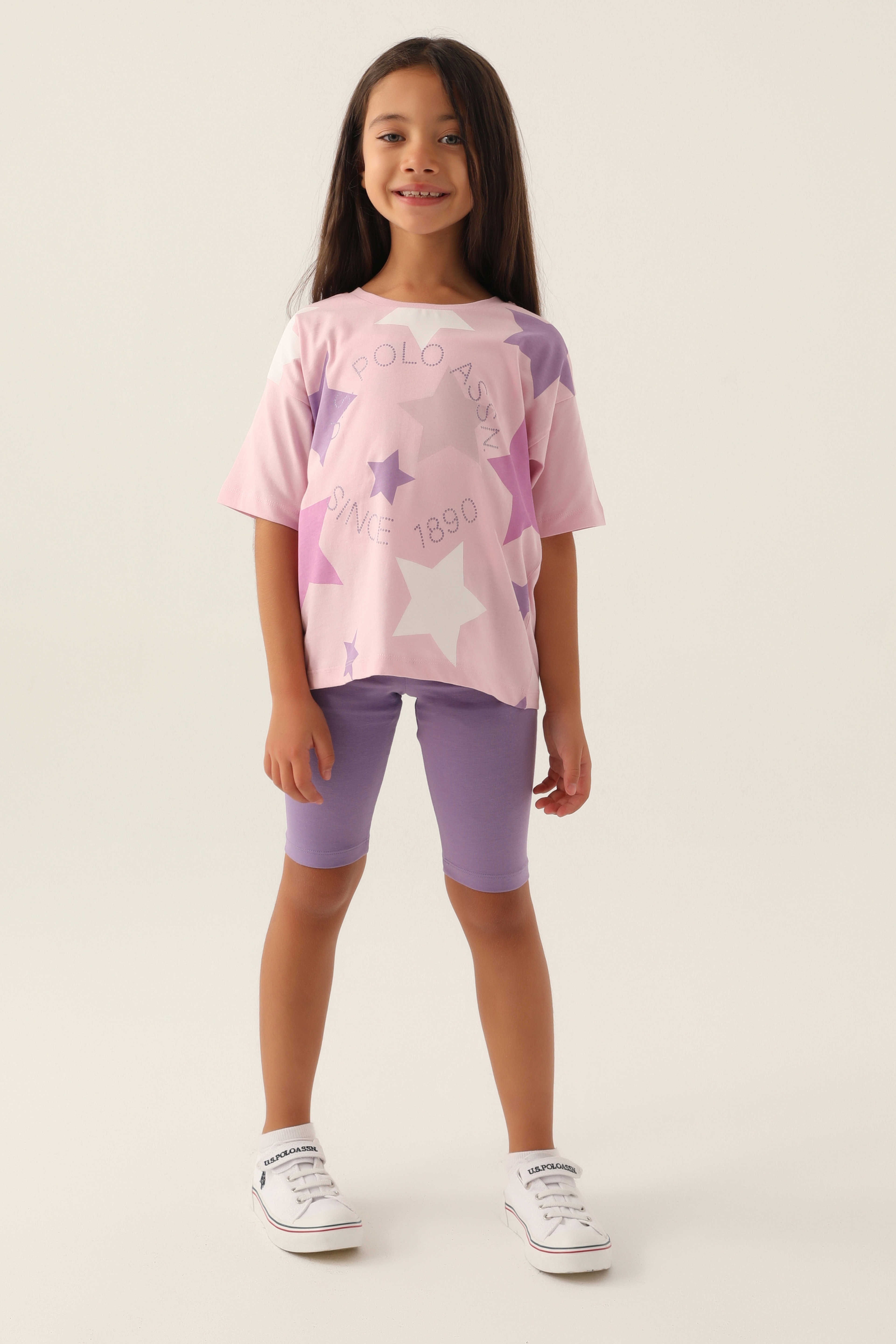 Kız Çocuk Toz Pembe Pijama Takımı - Image 1