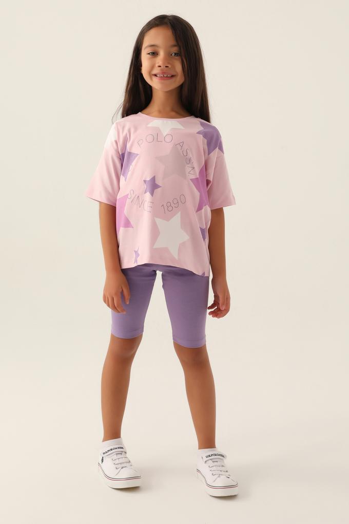 Kız Çocuk Toz Pembe Pijama Takımı