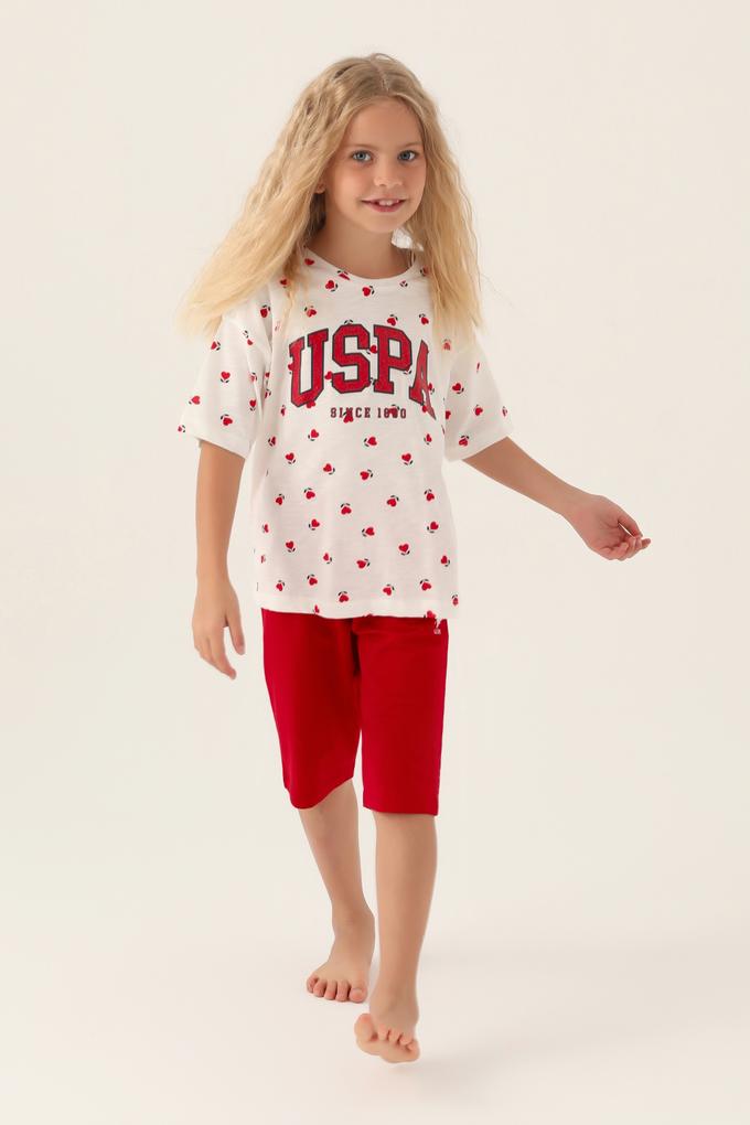 Kız Çocuk Kırmızı Pijama Takımı