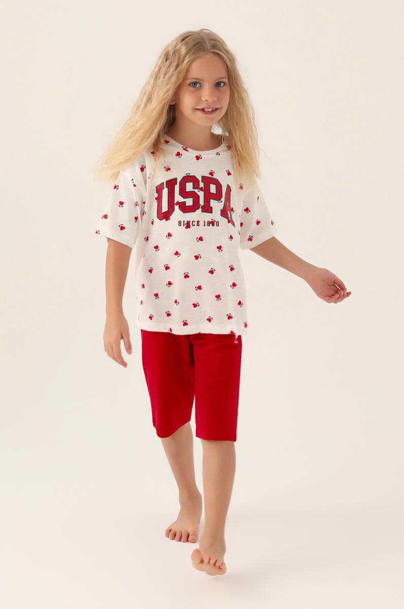 Kız Çocuk Kırmızı Pijama Takımı