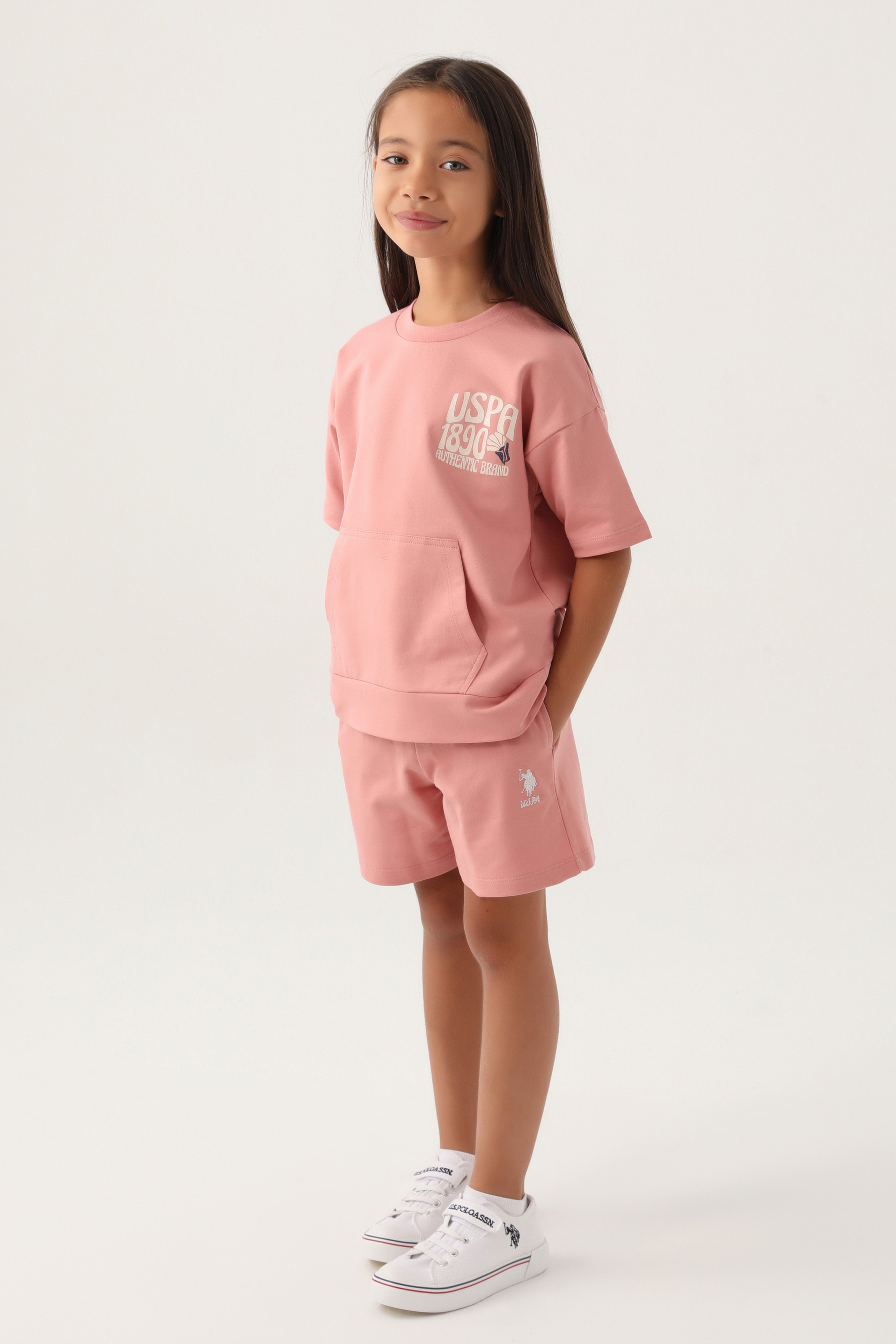 Kız Çocuk Pembe Pijama Takımı