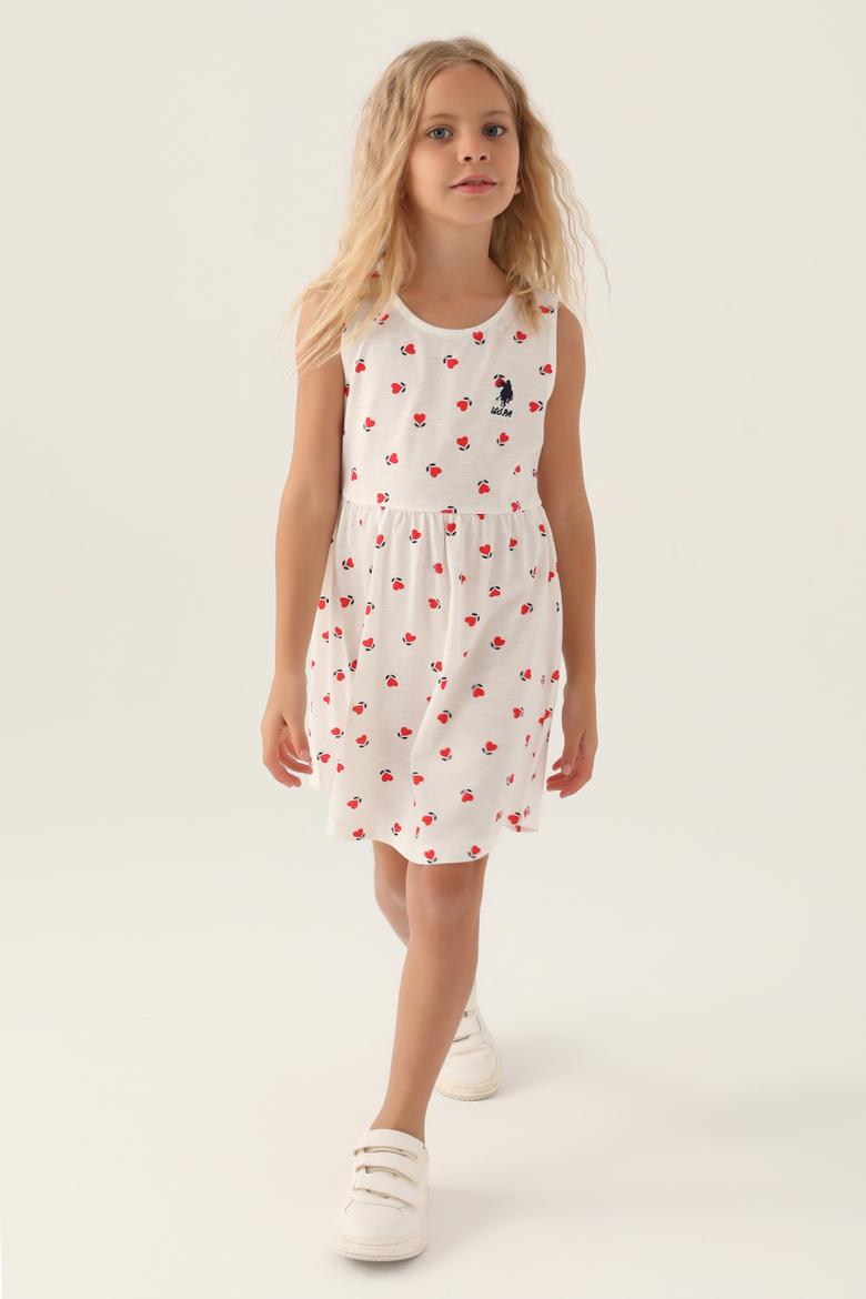 Kız Çocuk Kırmızı Örme Elbise