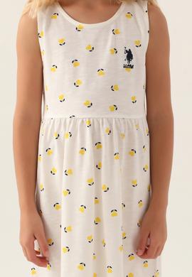 Kız Çocuk Sarı Örme Elbise - 50290953017