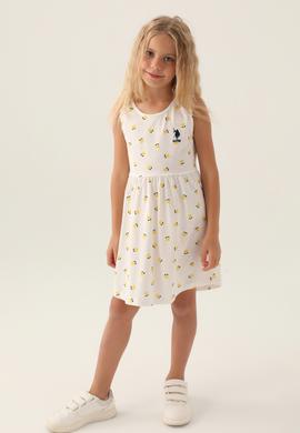 Kız Çocuk Sarı Örme Elbise - 50290953017