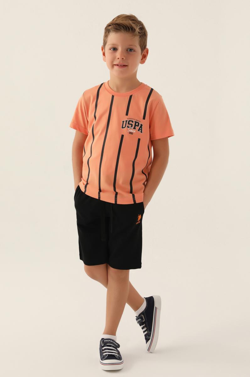 Erkek Çocuk Turuncu Pijama Takımı