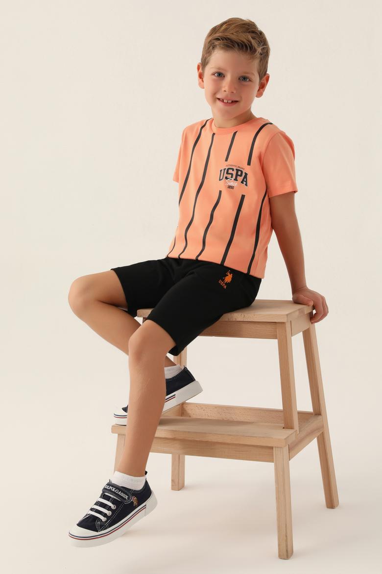 Erkek Çocuk Turuncu Pijama Takımı
