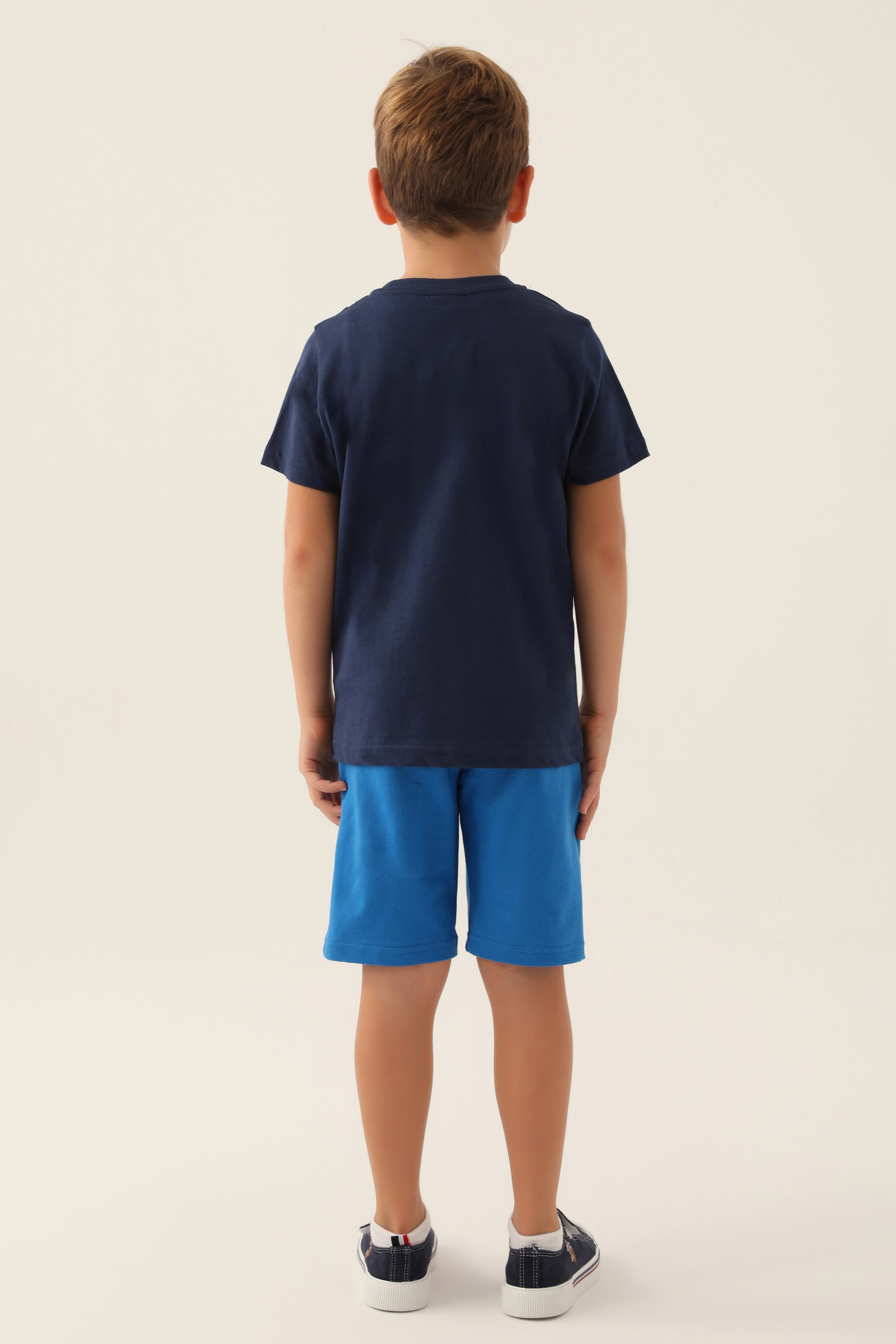 Erkek Çocuk Koyu Lacivert Pijama Takımı - Image 4