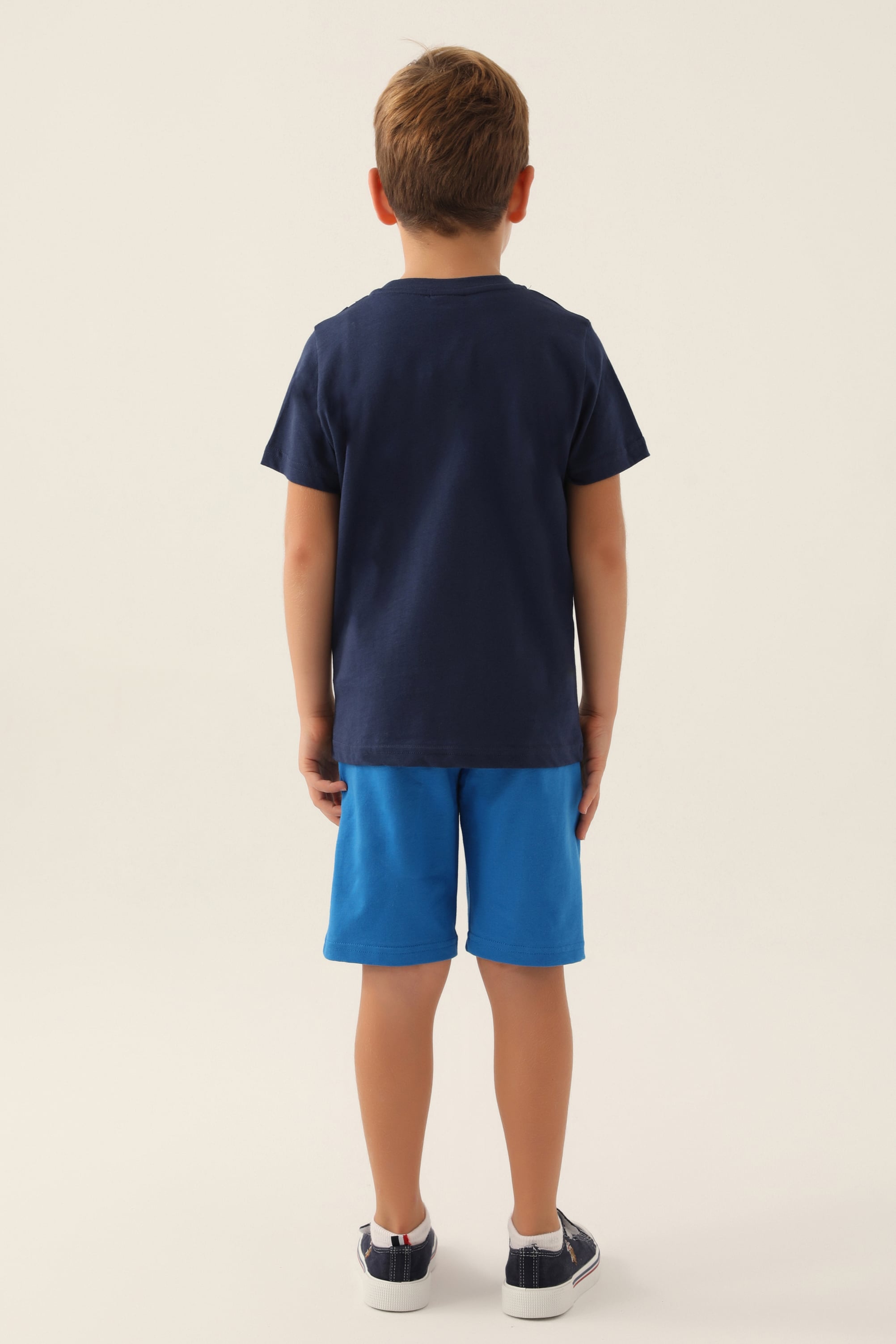 Erkek Çocuk Koyu Lacivert Pijama Takımı