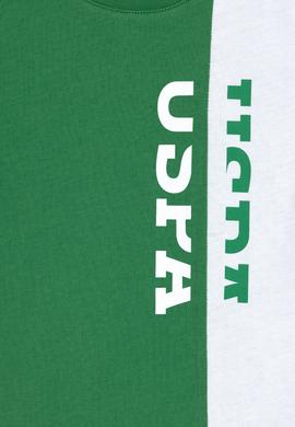 Erkek Çocuk Yeşil Bisiklet Yaka Tişört - 50284889057