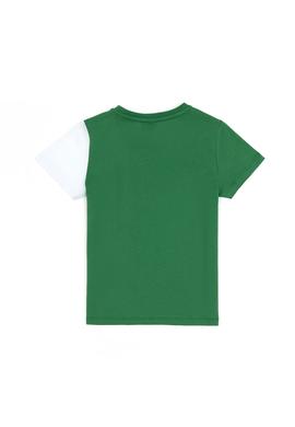 Erkek Çocuk Yeşil Bisiklet Yaka Tişört - 50284889057