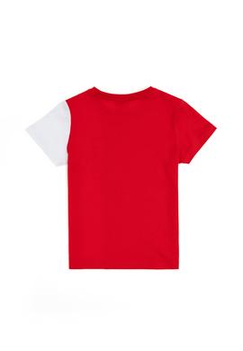 Erkek Çocuk Kırmızı Bisiklet Yaka Tişört - 50284889067