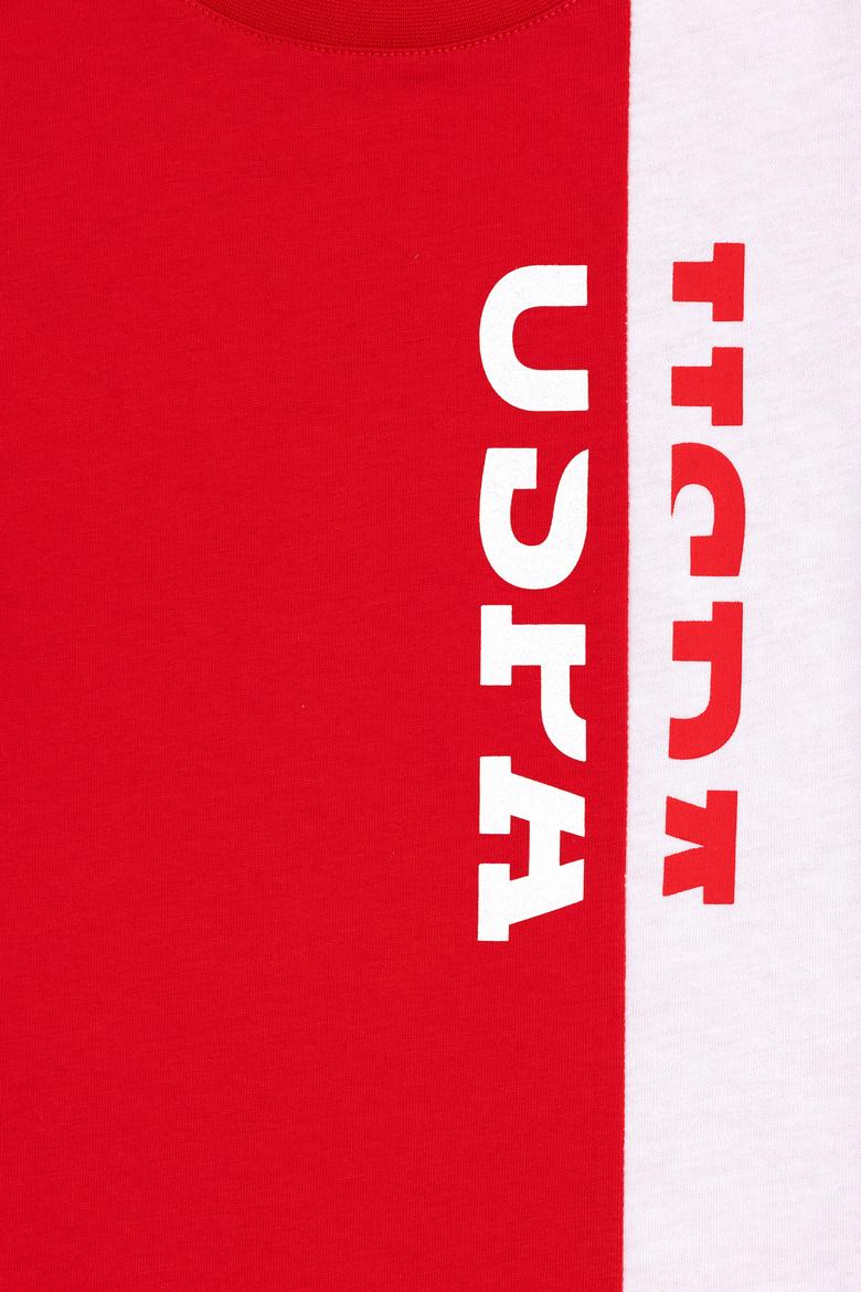 Erkek Çocuk Kırmızı Bisiklet Yaka Tişört - 50284889067