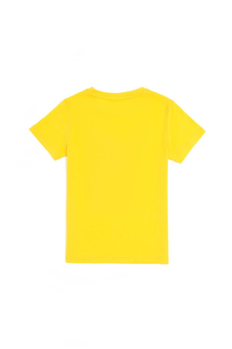 Erkek Çocuk Sarı Bisiklet Yaka Tişört