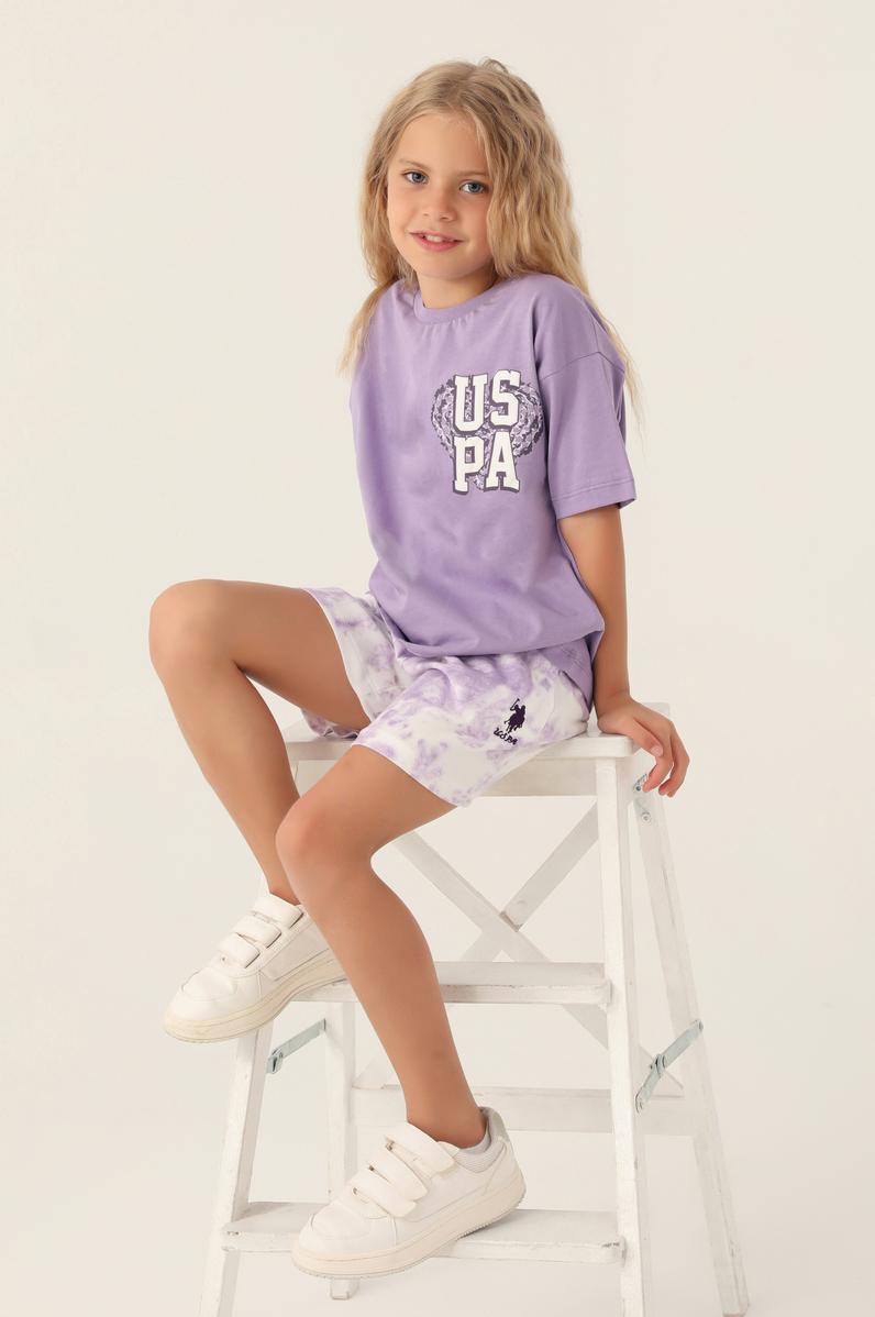 Kız Çocuk Lila Pijama Takımı