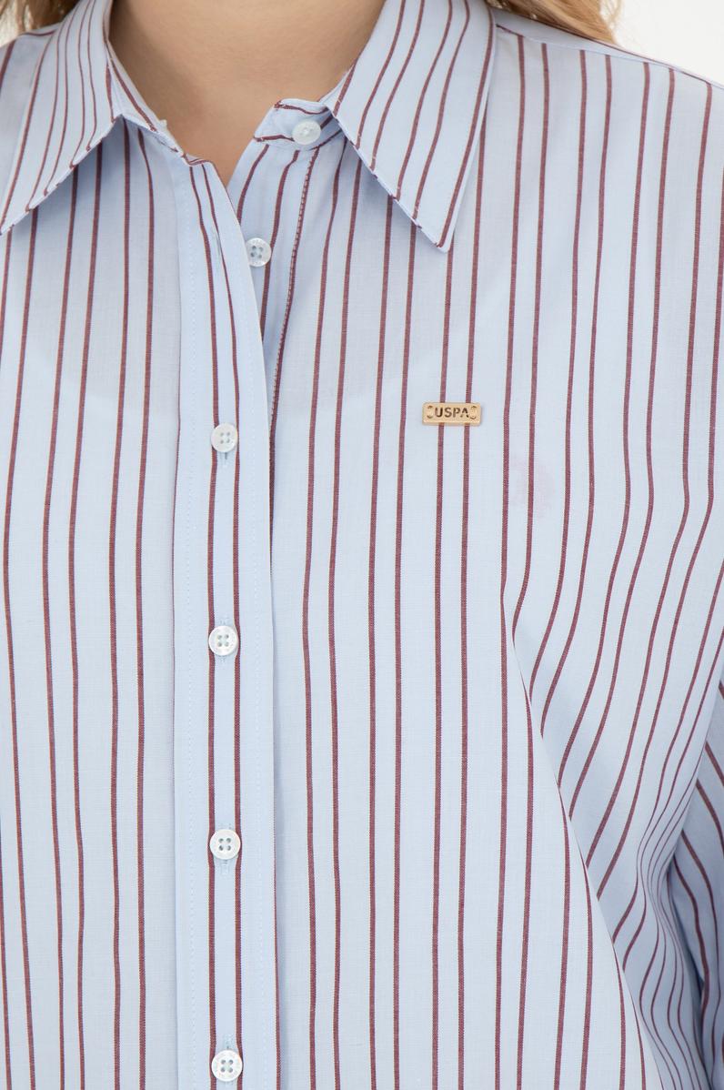 Kadın Açık Mavi Uzun Kollu Gömlek