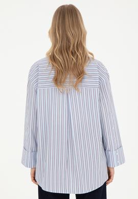 Kadın Açık Mavi Uzun Kollu Gömlek - 50279792012