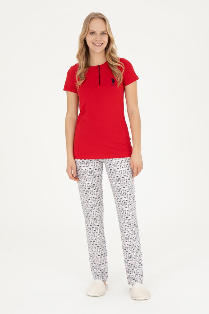 Kadın Kırmızı Pijama Takımı