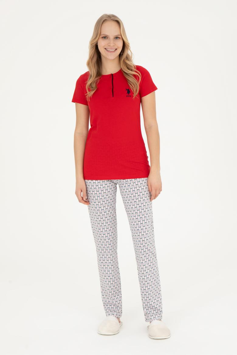 Kadın Kırmızı Pijama Takımı