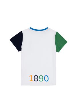 Erkek Çocuk Beyaz Bisiklet Yaka Tişört - 50284824025