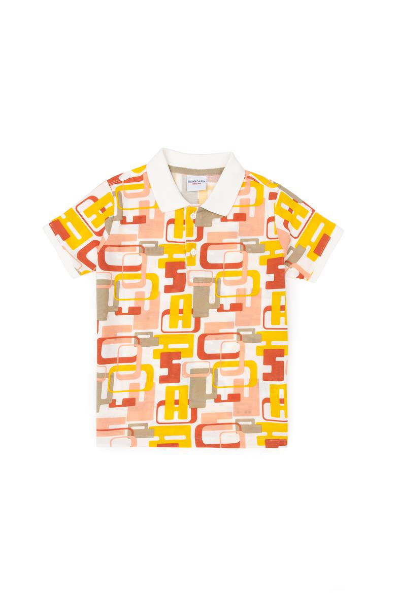 Erkek Çocuk Ekru Polo Yaka Tişört