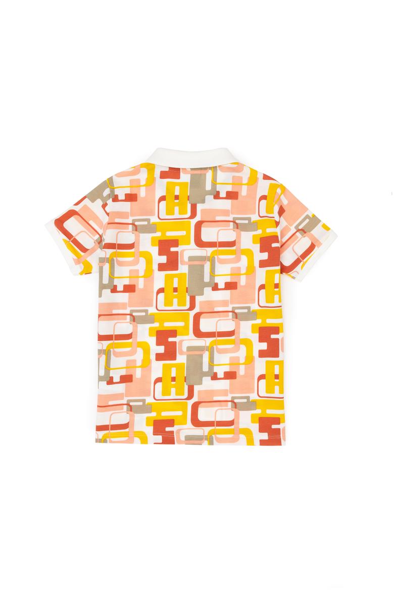 Erkek Çocuk Ekru Polo Yaka Tişört - 50281524016