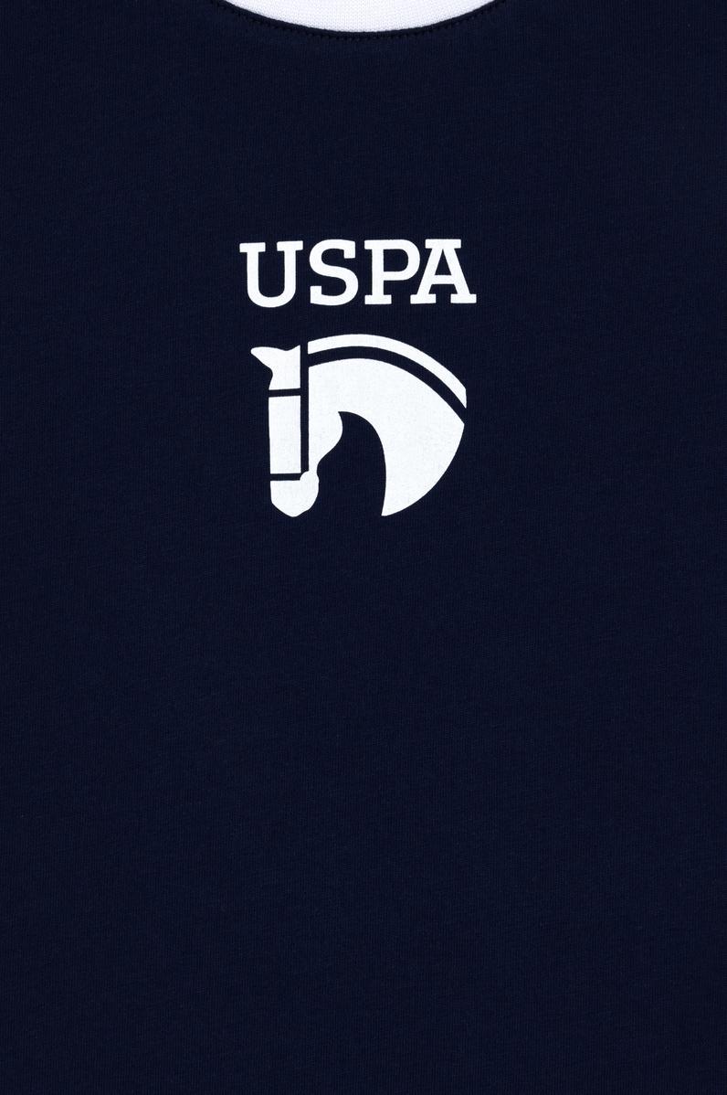 Erkek Çocuk Lacivert Bisiklet Yaka Oversize Tişört