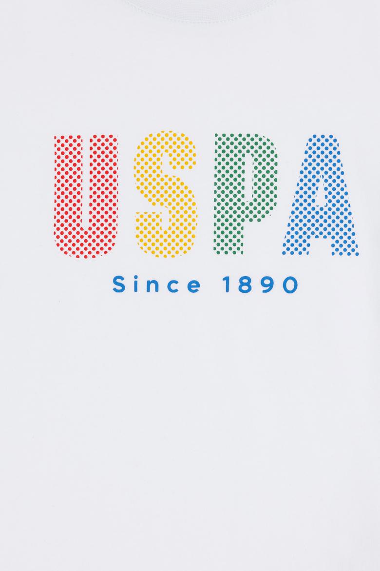 Erkek Çocuk Beyaz Bisiklet Yaka Tişört - 50288056008