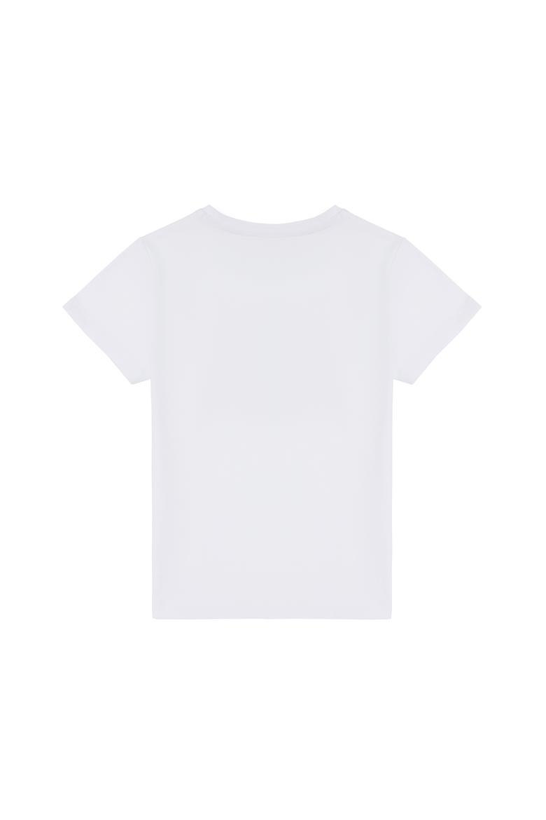 Erkek Çocuk Beyaz Bisiklet Yaka Tişört - 50288056008