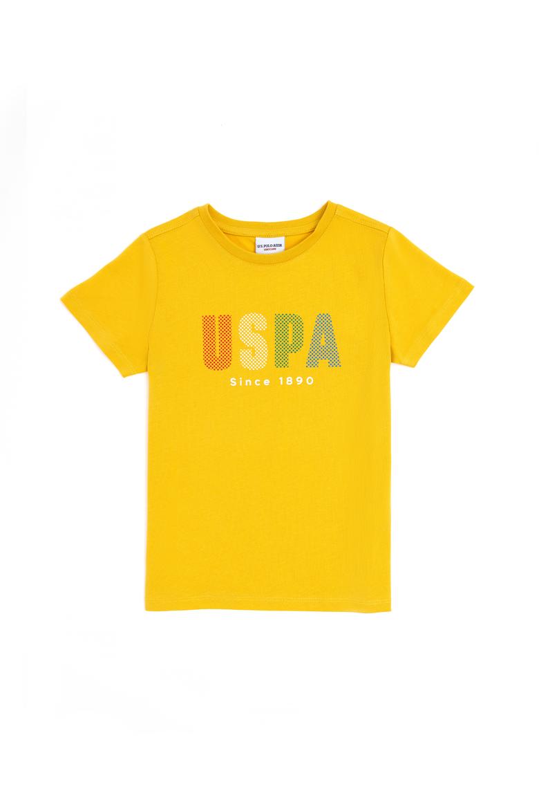 Erkek Çocuk Safran Bisiklet Yaka Tişört - 50288056031