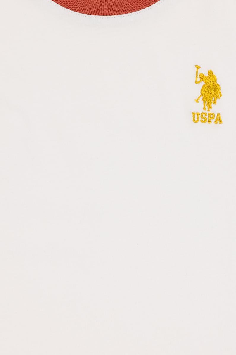 Erkek Çocuk Ekru Bisiklet Yaka Tişört