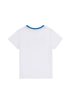 Erkek Çocuk Beyaz Bisiklet Yaka Tişört - 50288057003