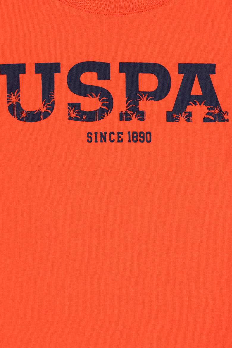 Erkek Çocuk Nar Çiçeği Bisiklet Yaka Tişört - 50284816085