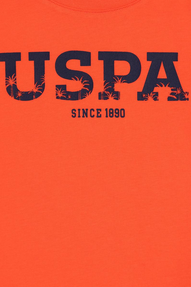 Erkek Çocuk Nar Çiçeği Bisiklet Yaka Tişört