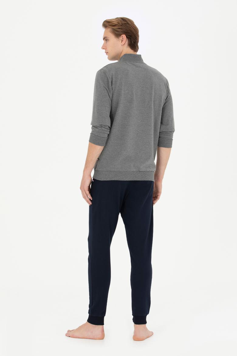 Erkek Antrasit Melanj Pijama Takımı - 50284683013