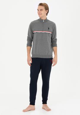 Erkek Antrasit Melanj Pijama Takımı - 50284683013