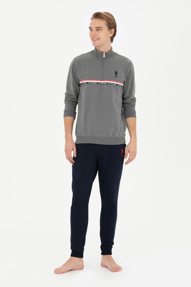 Erkek Antrasit Melanj Pijama Takımı - 50284683013