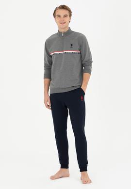 Erkek Antrasit Melanj Pijama Takımı - 50284683013