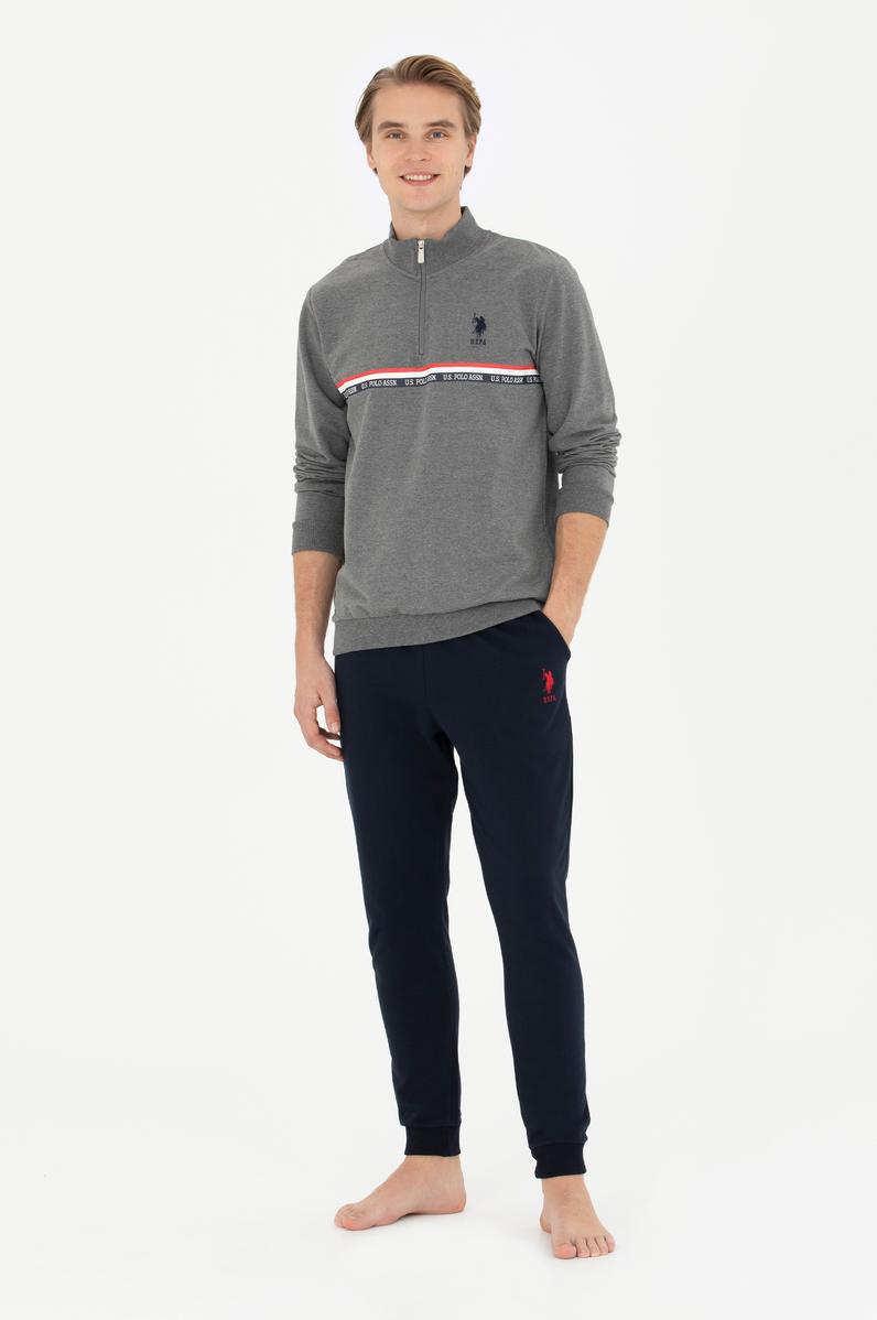 Erkek Antrasit Melanj Pijama Takımı