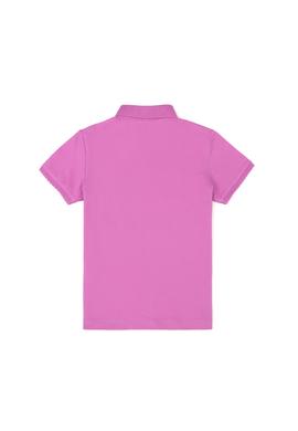 Kız Çocuk Menekşe Polo Yaka Basic Tişört - 50288501060