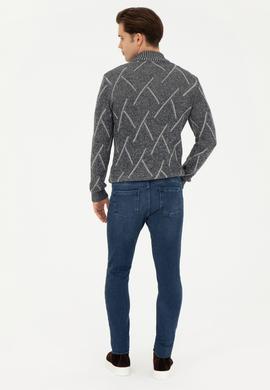 Erkek Mavi Jean Pantolon - 50253223123