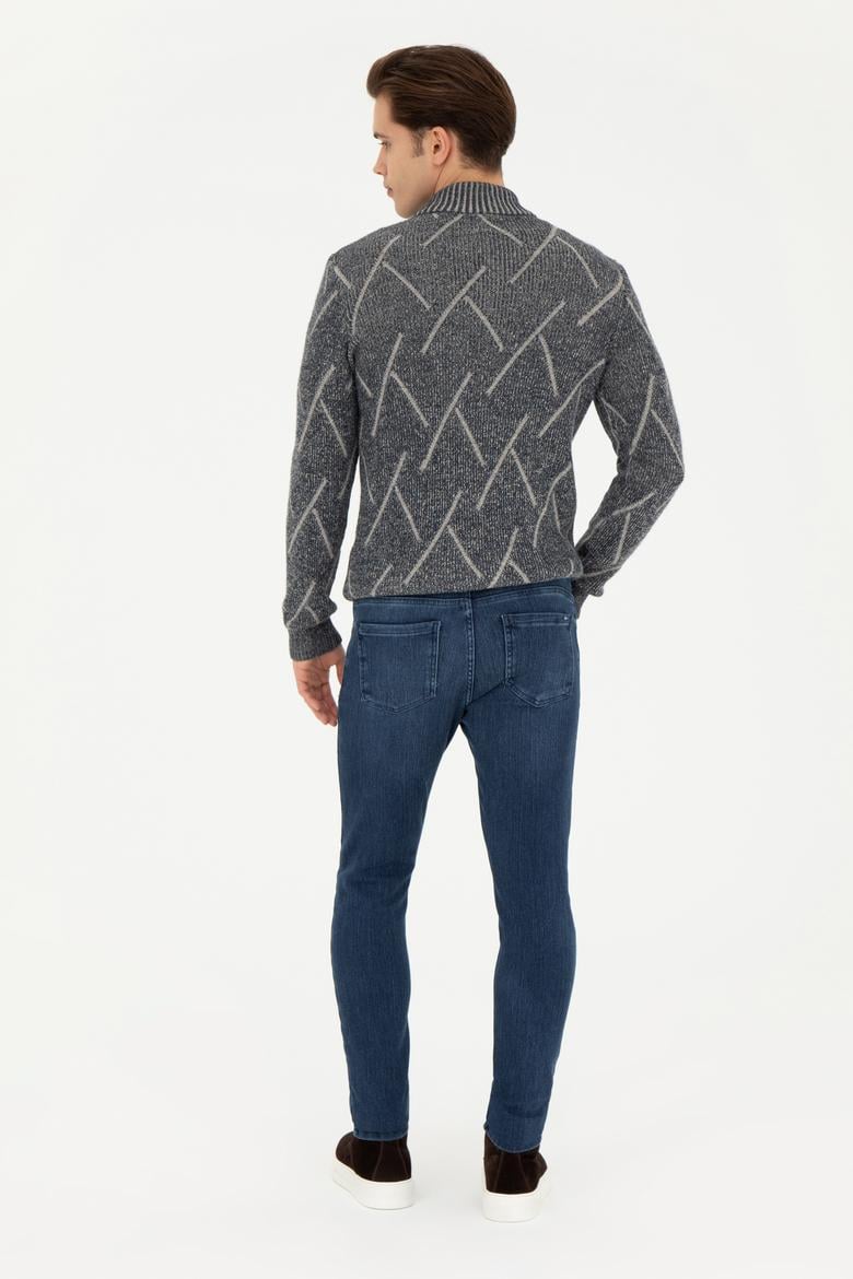 Erkek Mavi Jean Pantolon - 50253223123