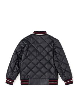 Erkek Çocuk Lacivert Deri Ceket - 50260854001