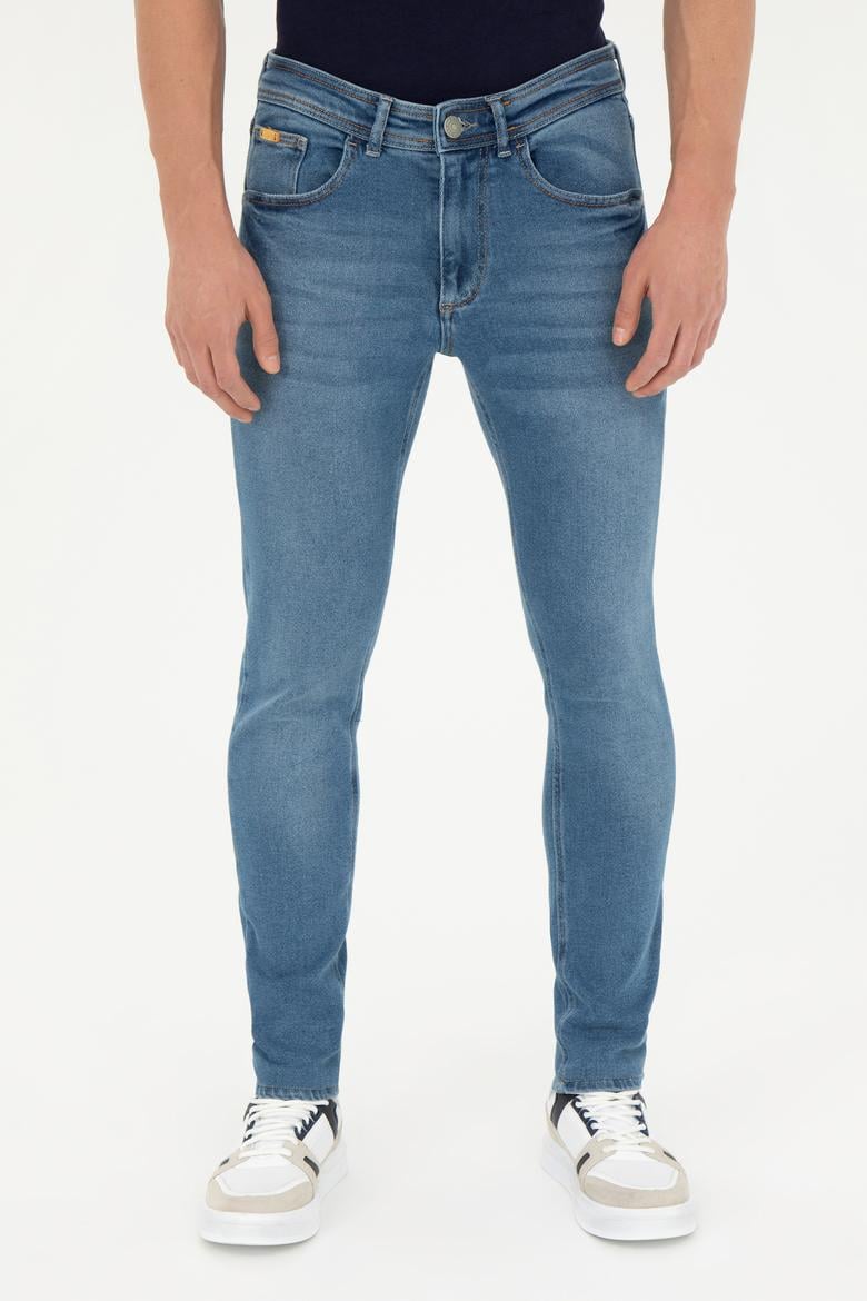 Erkek Mavi Jean Pantolon - 50260256032