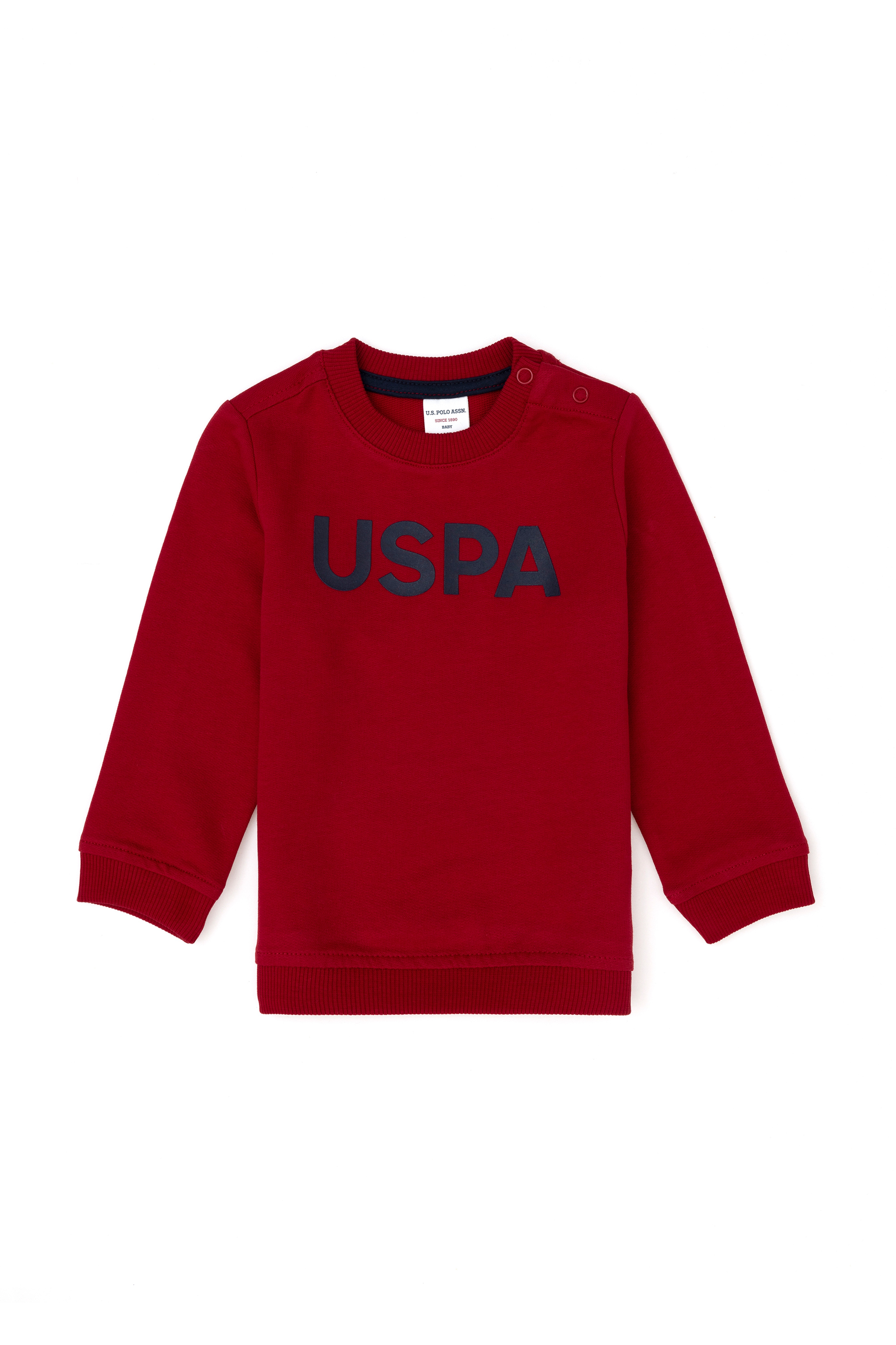 Erkek Bebek Kırmızı Basic Sweatshirt