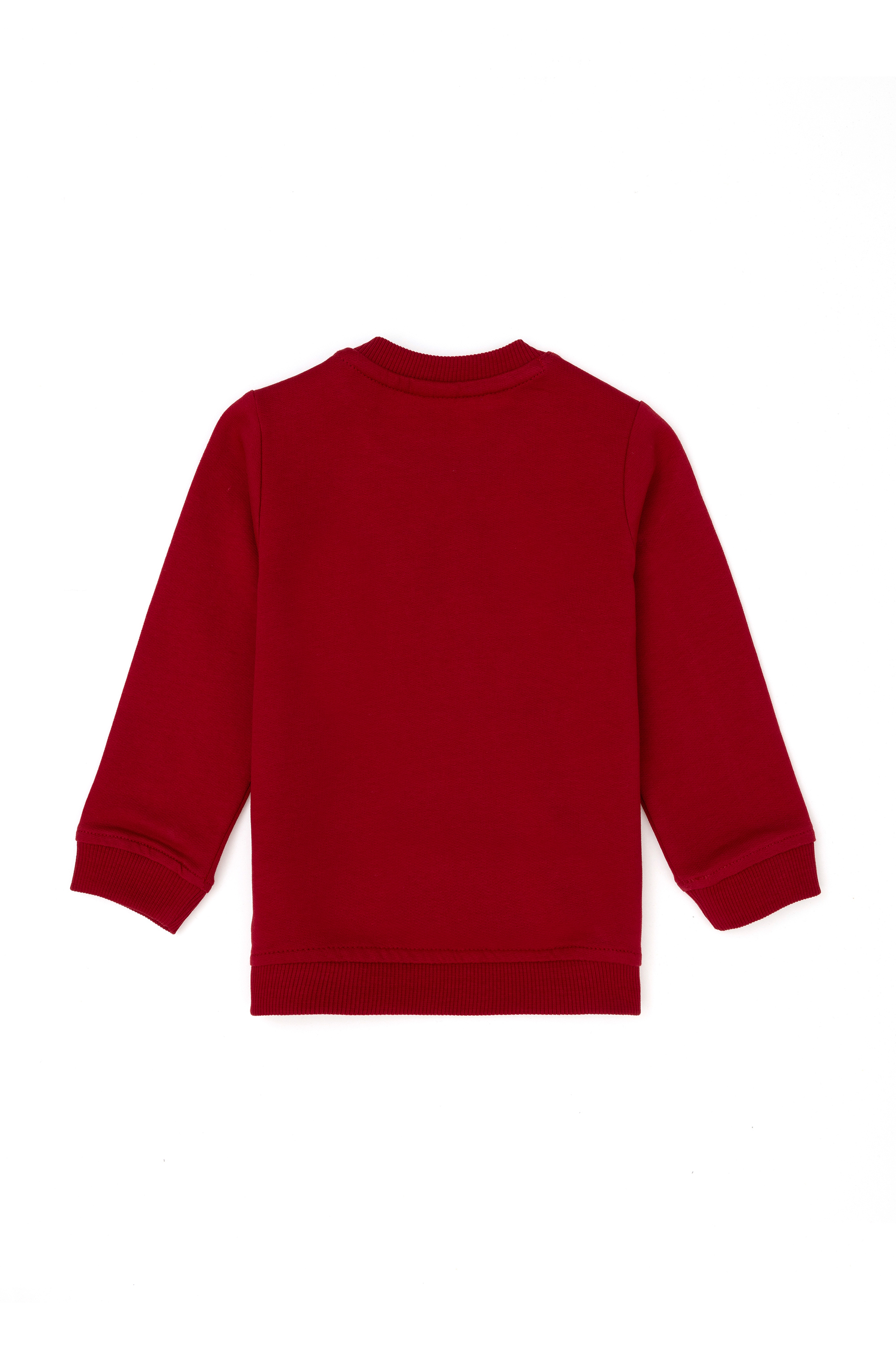 Erkek Bebek Kırmızı Basic Sweatshirt - Image 2