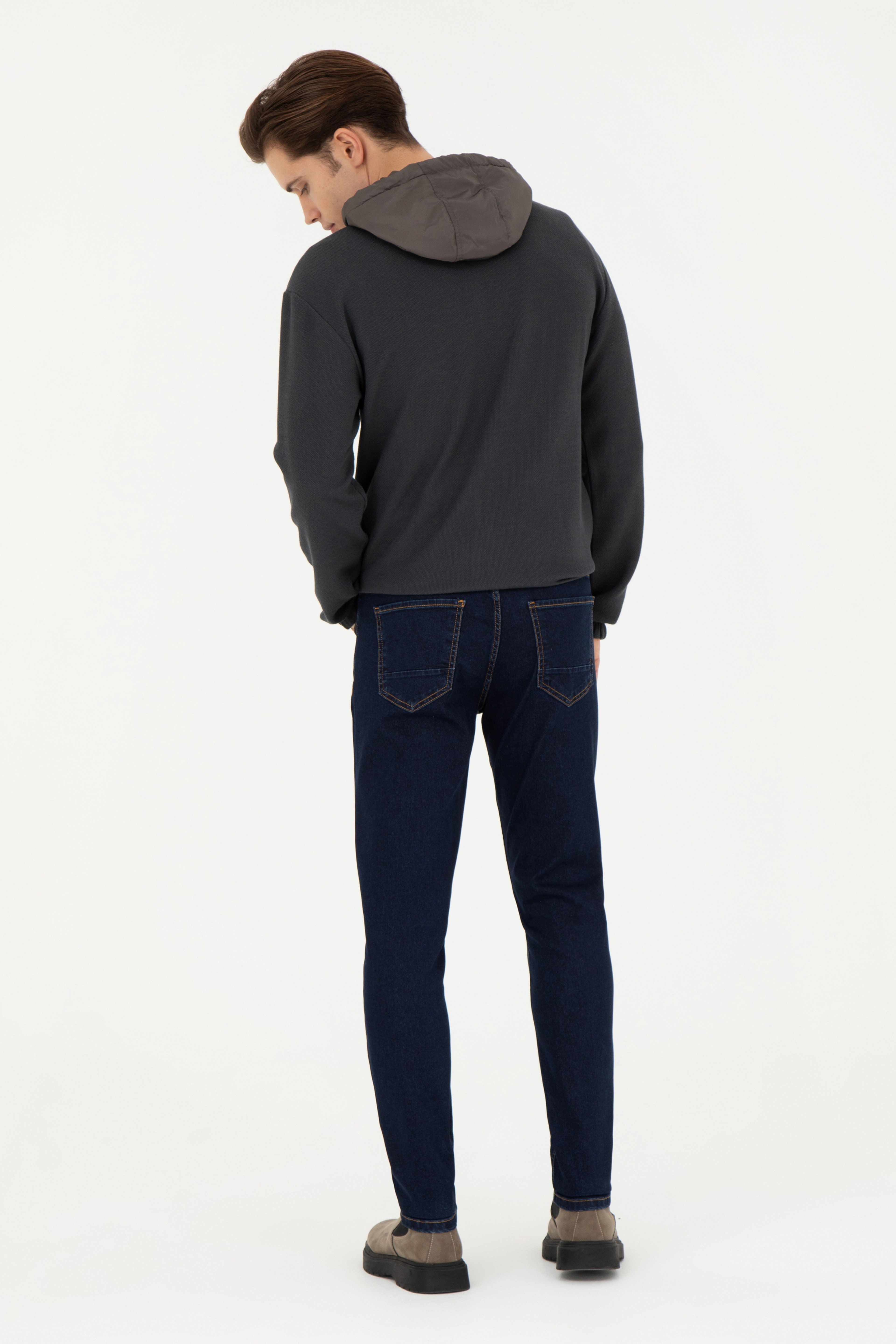 Erkek Mavi Jean Pantolon - Image 4