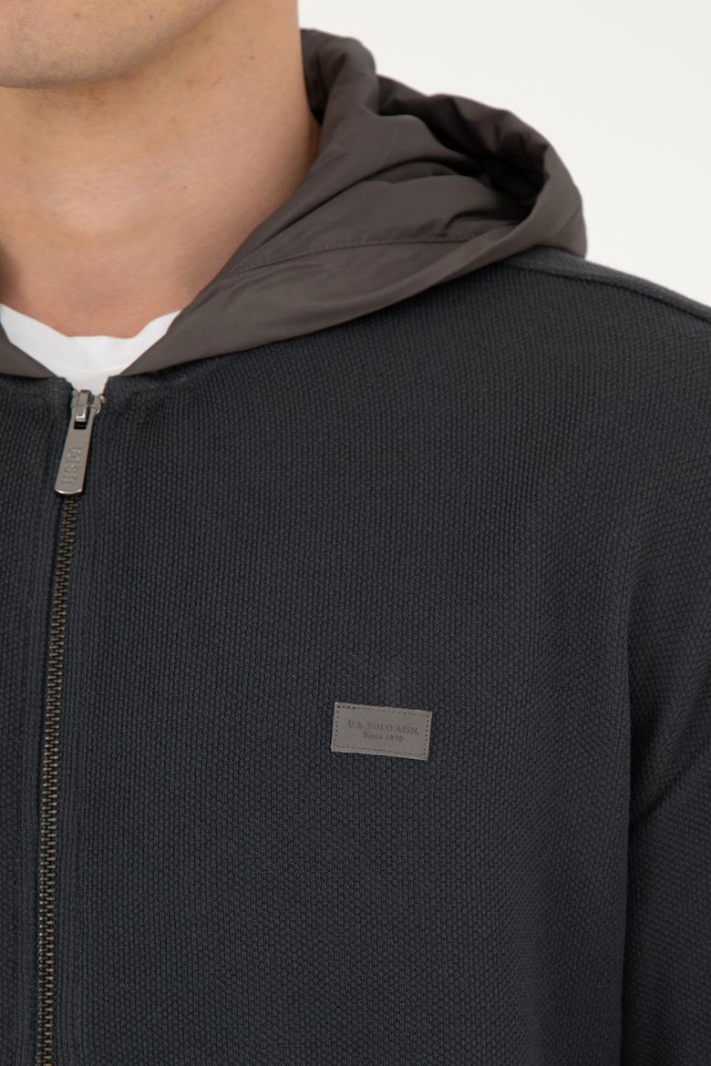 Erkek Antrasit Örme Hırka - 50270820026