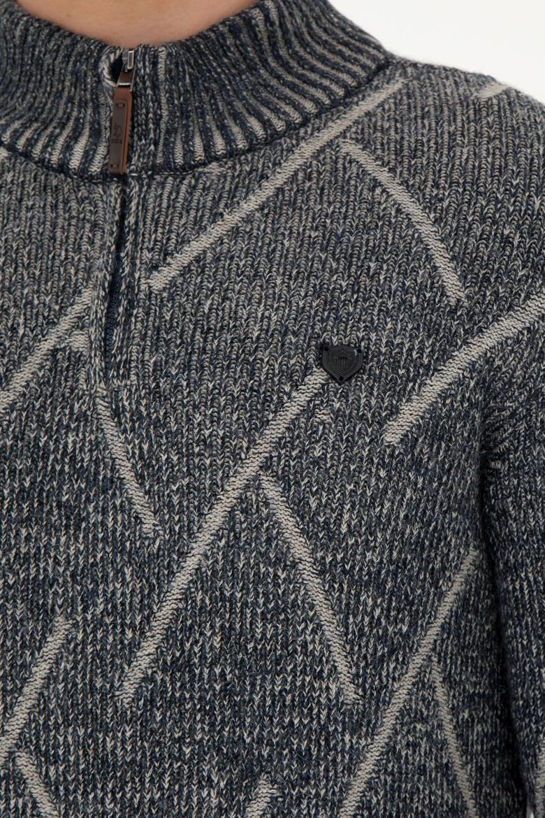 Erkek Lacivert Kazak - 50253084017