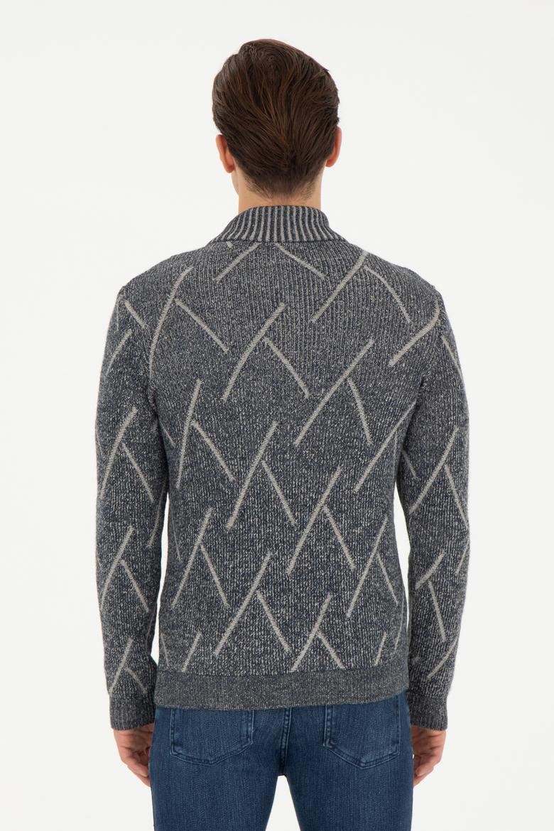 Erkek Lacivert Kazak - 50253084017